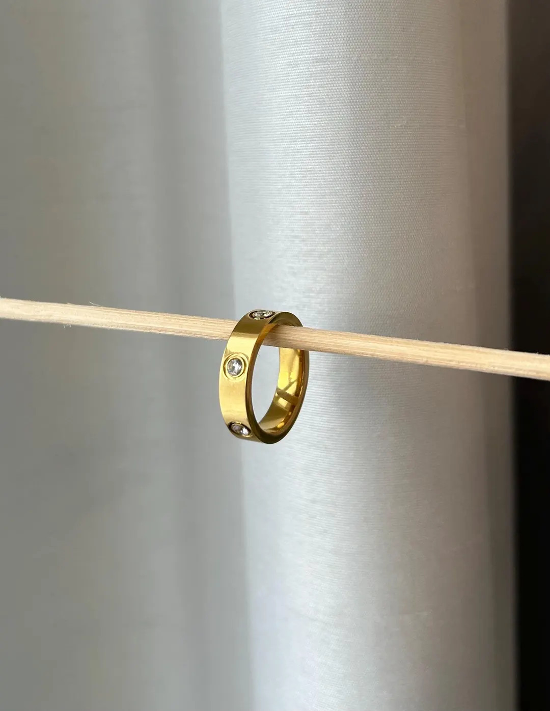 Block Ring | Gold Plated Band - Etsy | Etsy (US)