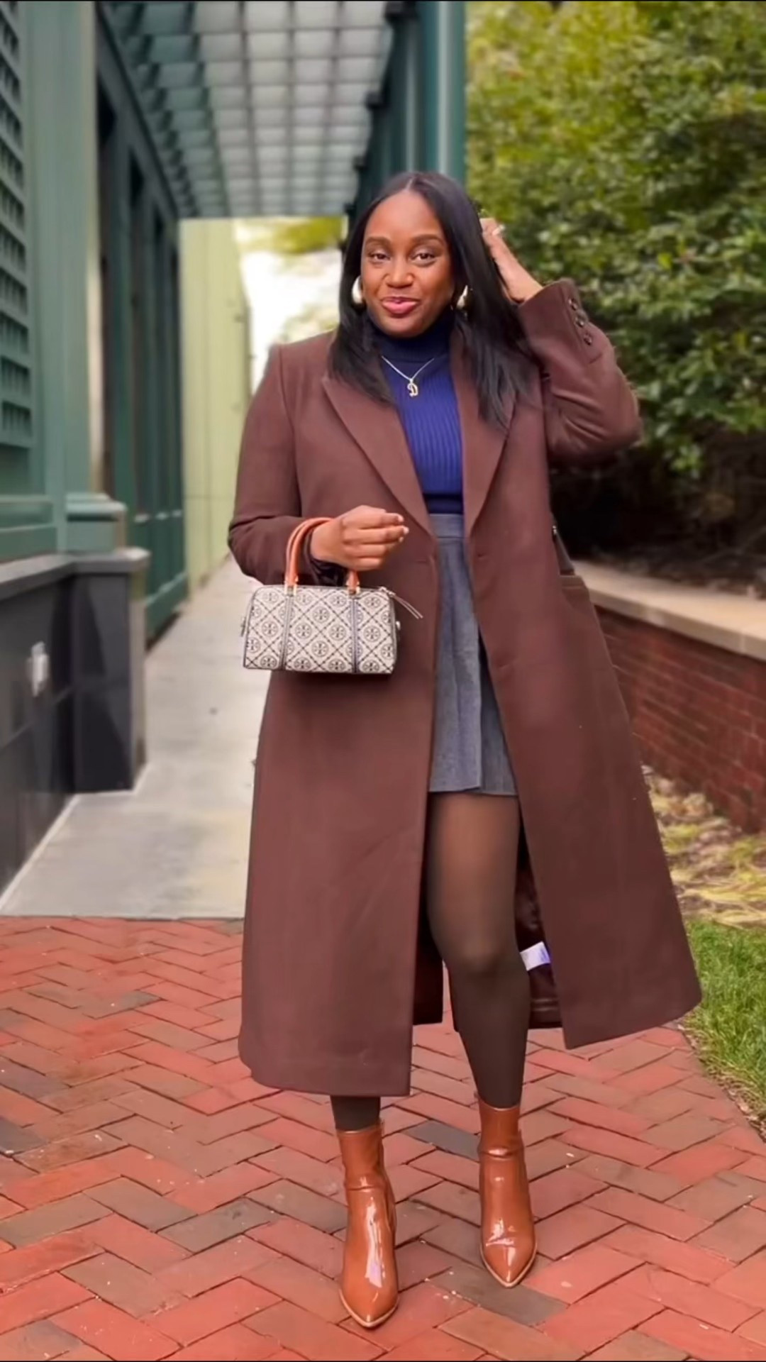 Brown, blue and grey outfit idea 🤎💙🩶 

#LTKootd #LTKFindsUnder100 #LTKSeasonal