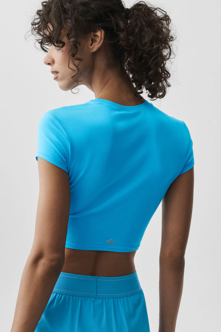Alosoft Crop Finesse Short Sleeve | Alo Yoga