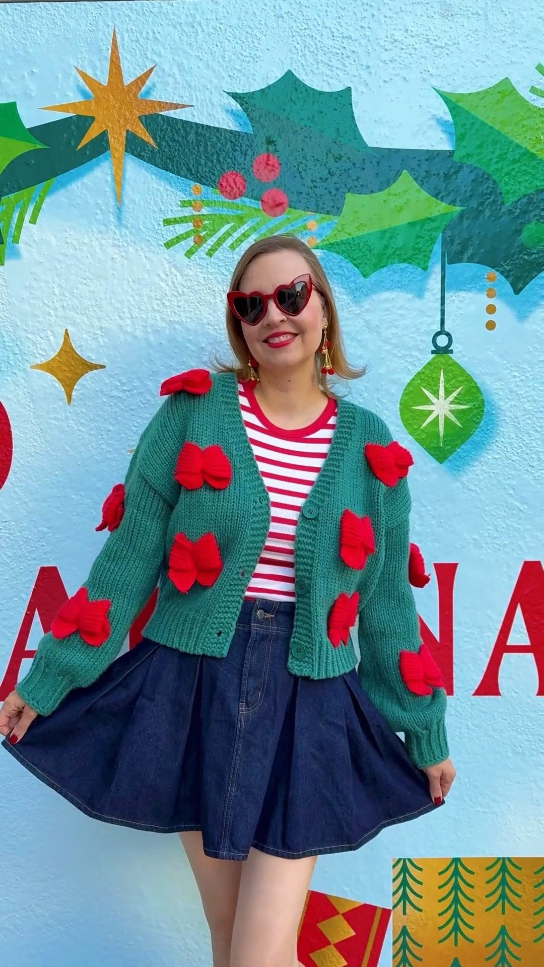 Holiday Christmas Bow Cardigan 

#LTKHoliday #LTKSeasonal #LTKootd