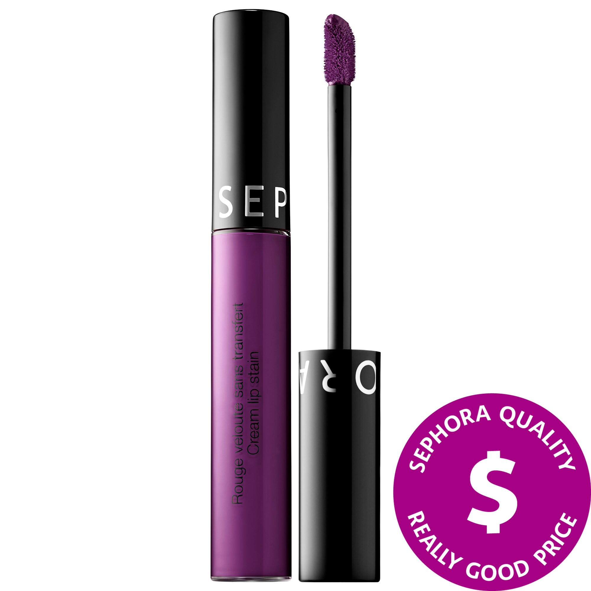 SEPHORA COLLECTION Cream Lip Stain Liquid Lipstick 52 Dark Purple 0.169 oz/ 5 mL | Sephora (US)