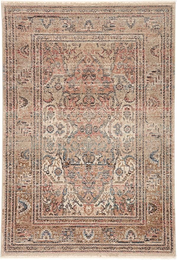Jaipur Living Vibe Ginia 5'X7'6" Area Rug, Updated Traditional Blush for Indoor Spaces | Amazon (US)