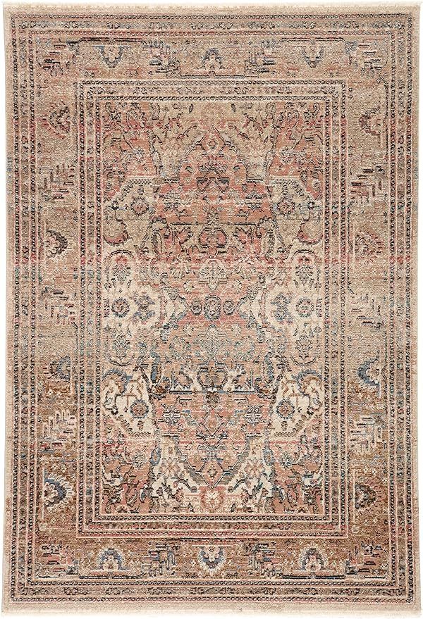 Jaipur Living Vibe Ginia 5'X7'6" Area Rug, Updated Traditional Blush for Indoor Spaces | Amazon (US)
