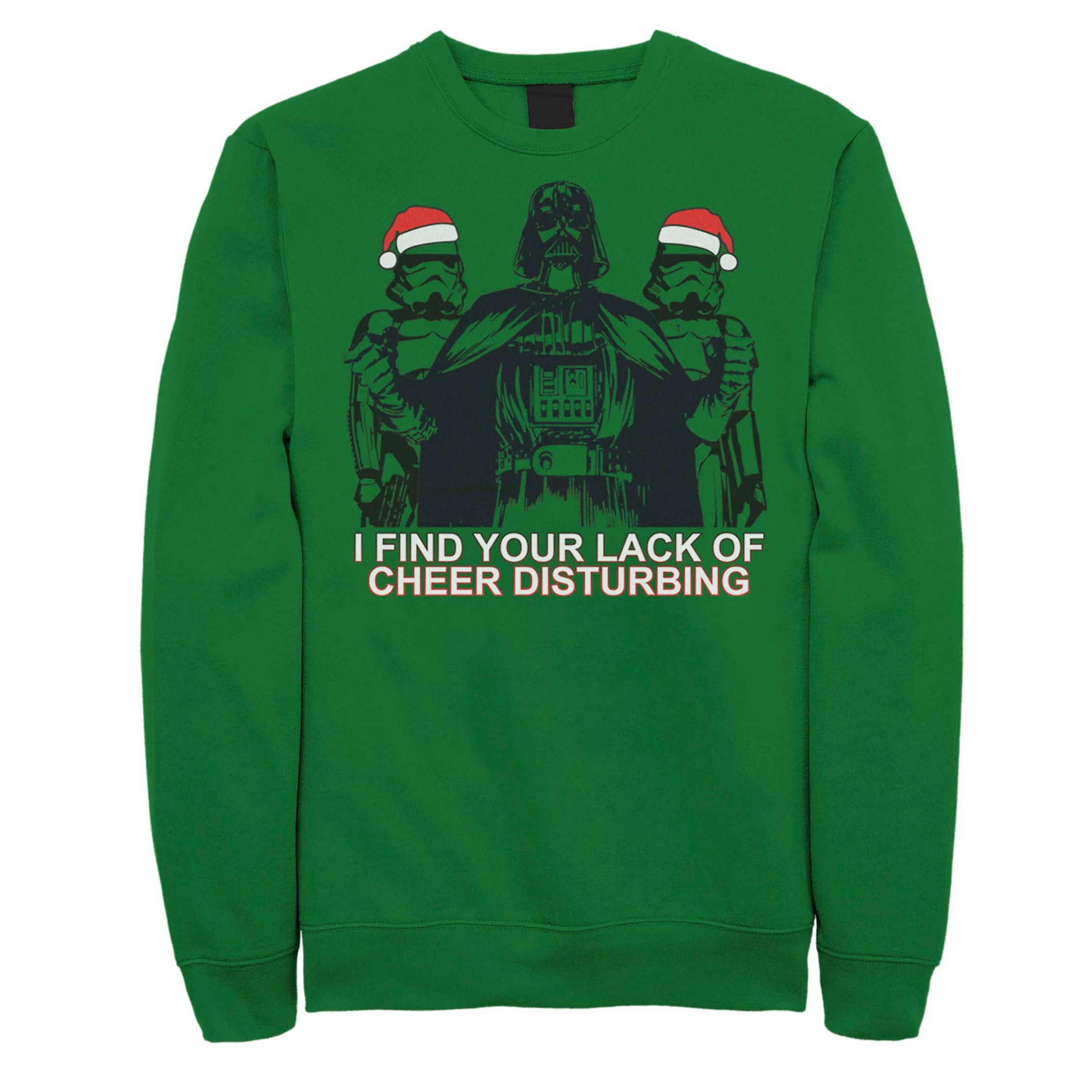 Men's Star Wars Vader Santa Troopers Cheer Lack Christmas Graphic Fleece Pullover | Kohl's