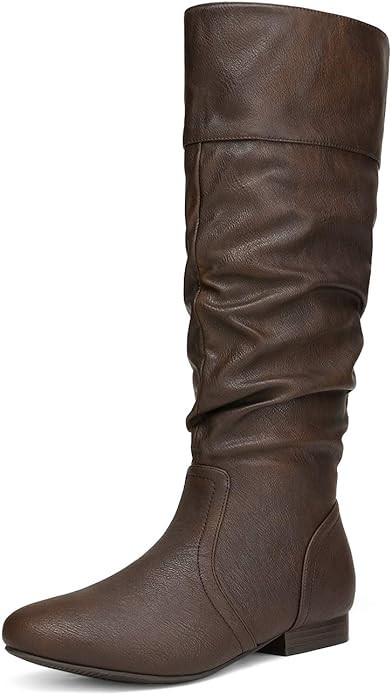 DREAM PAIRS Women's Knee High Pull On Fall Weather Winter Boots | Amazon (US)