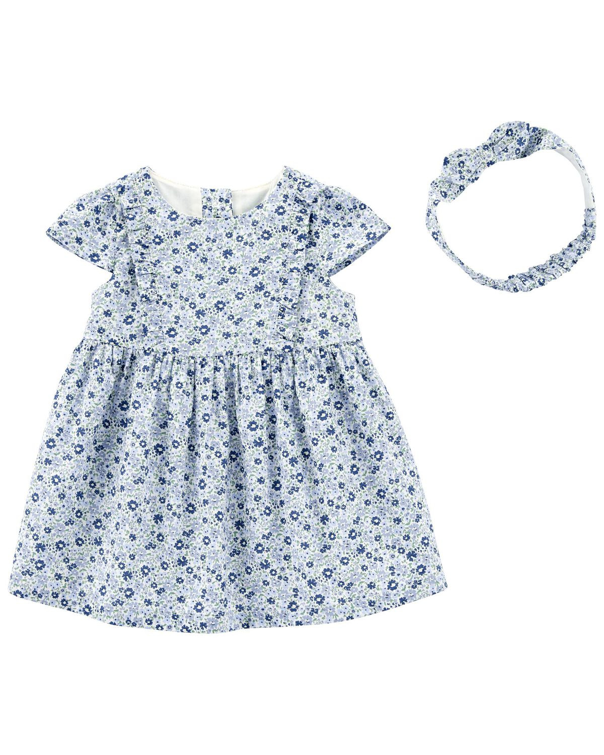 Baby Floral Print Dress and Headwrap Set - OshKosh | Carter's | Carter's
