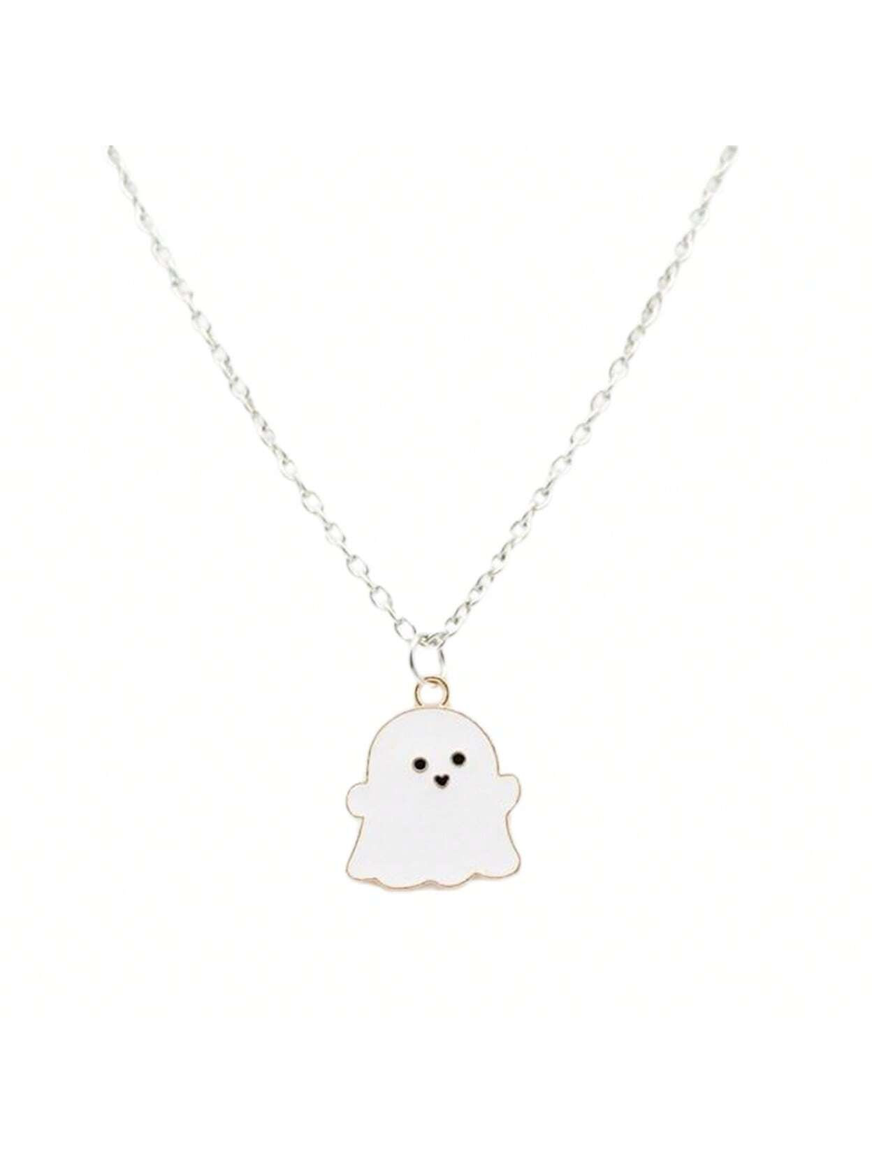 Generic Pendant Necklace Festive Geometric Electroplating All Match Men Women Cute Cartoon Ghost ... | SHEIN