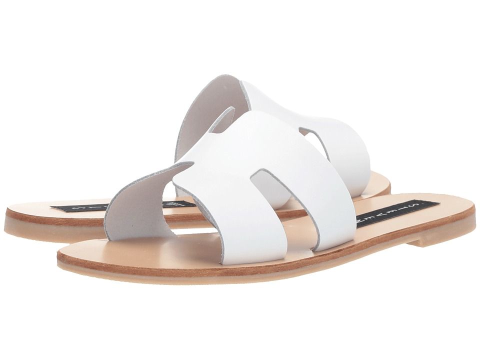 Steven - Greece Sandal (White Leather 1) Women's Sandals | Zappos