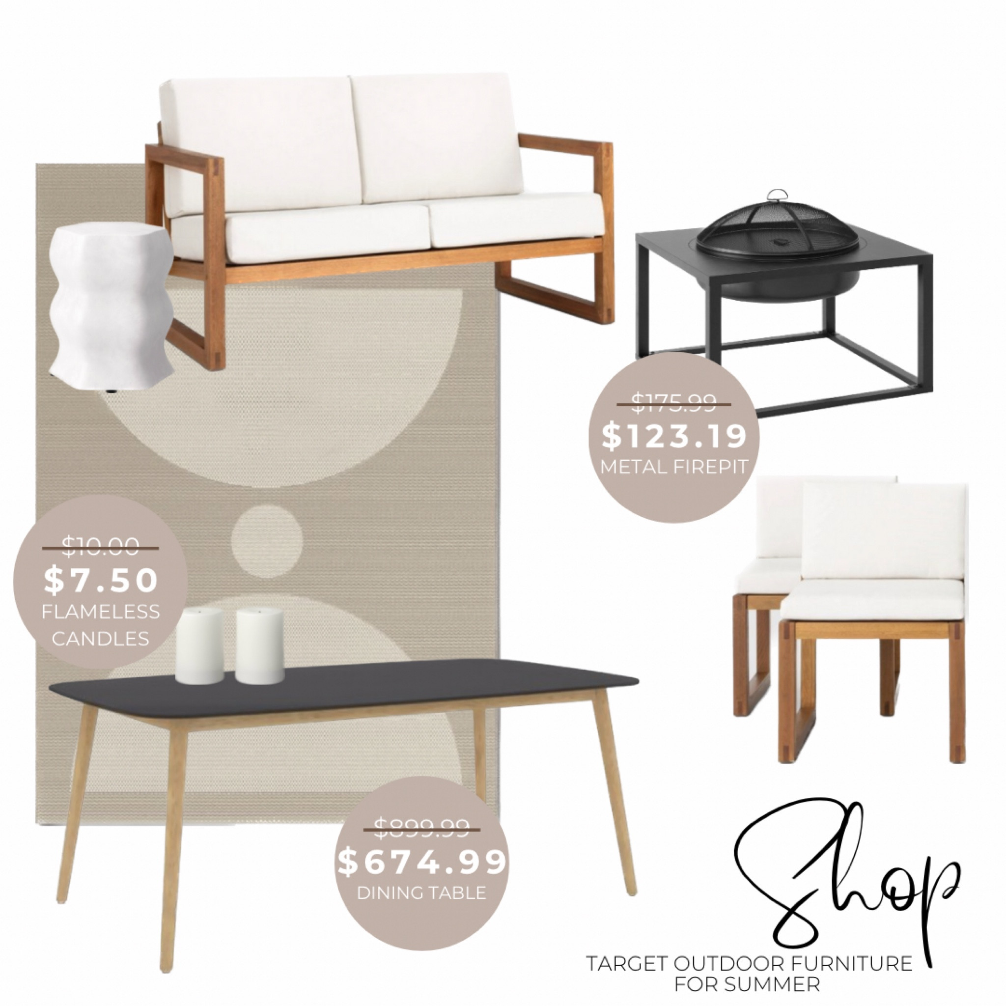 Target circle week is here! Here is one of my mood boards that I went through when trying to pick out my patio furniture, I love the way these pieces work together, and some of them are on sale right now!

#LTKxNSale #LTKhome #LTKsalealert