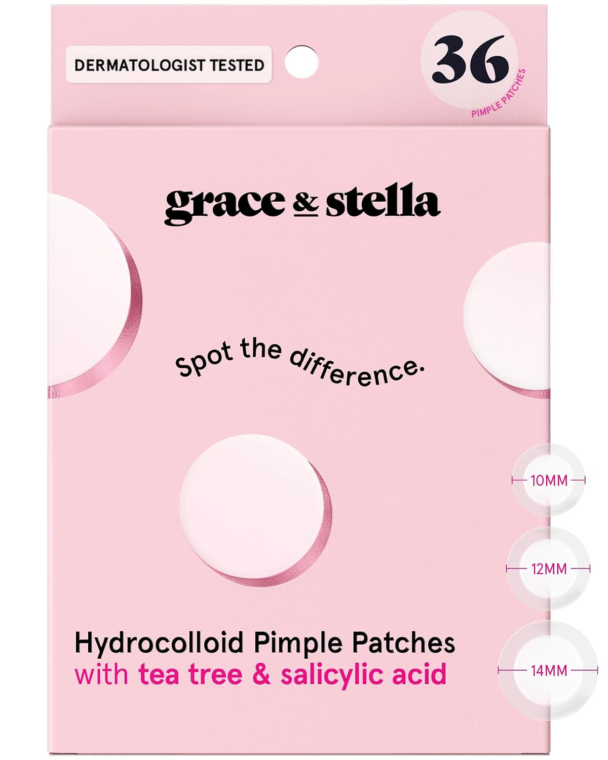 grace & stella Award Winning Multi-Size Pimple Patches for Face | Amazon (US)