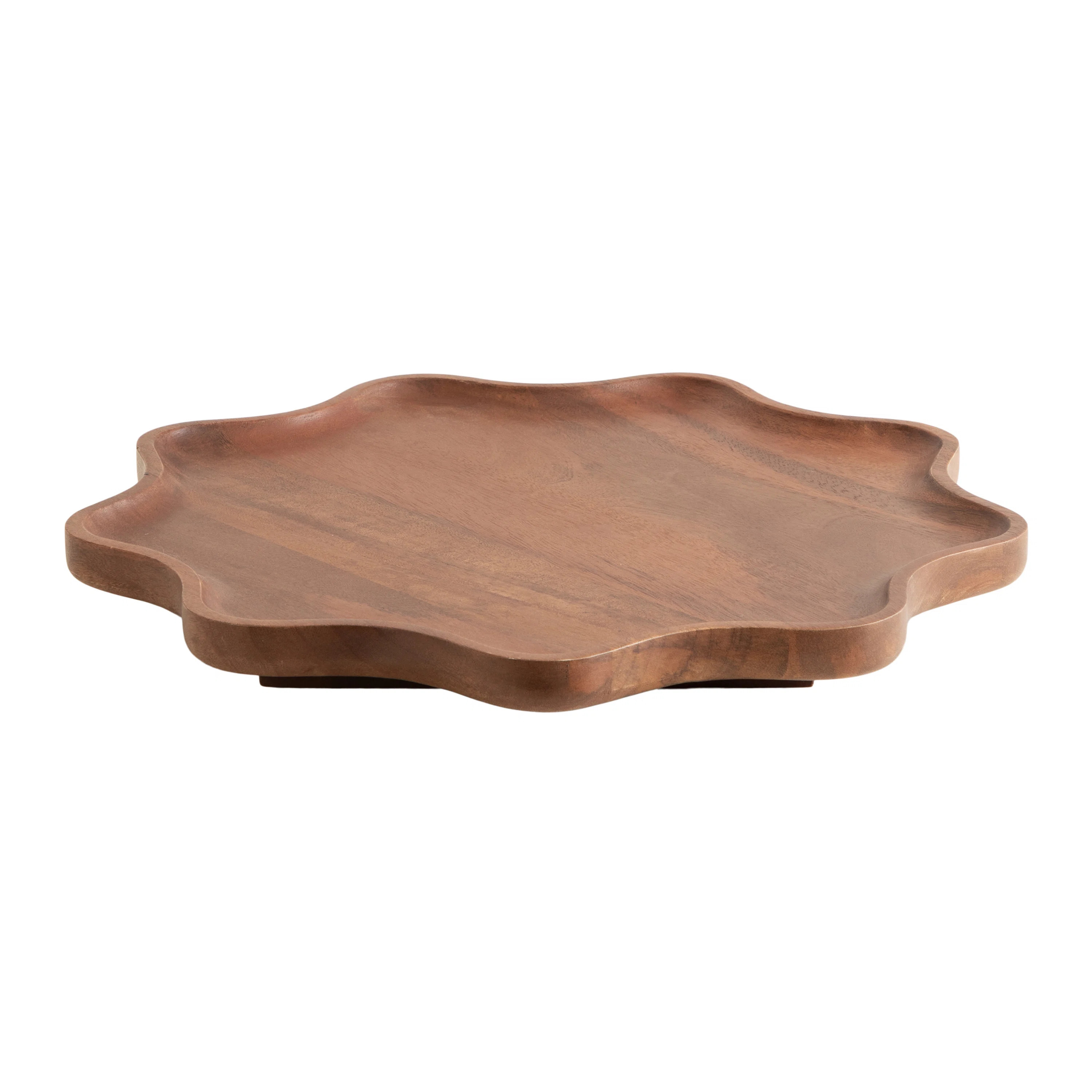 Alezar Round Scalloped Lazy Susan Tray | Wayfair North America
