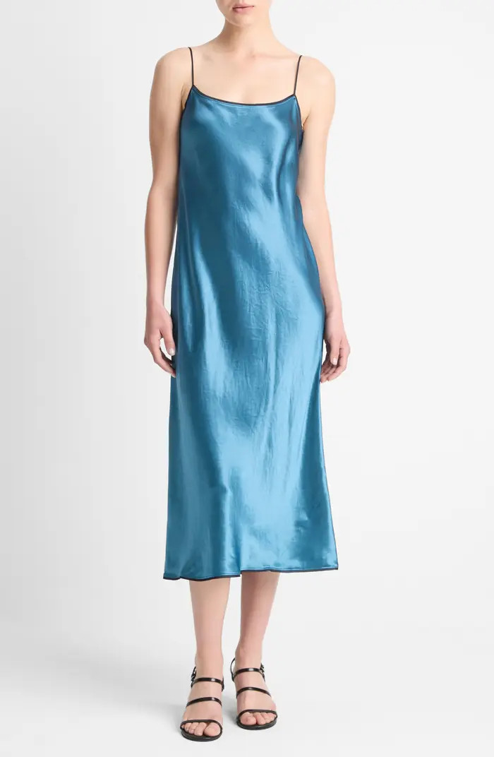 Tipped Satin Slipdress | Nordstrom