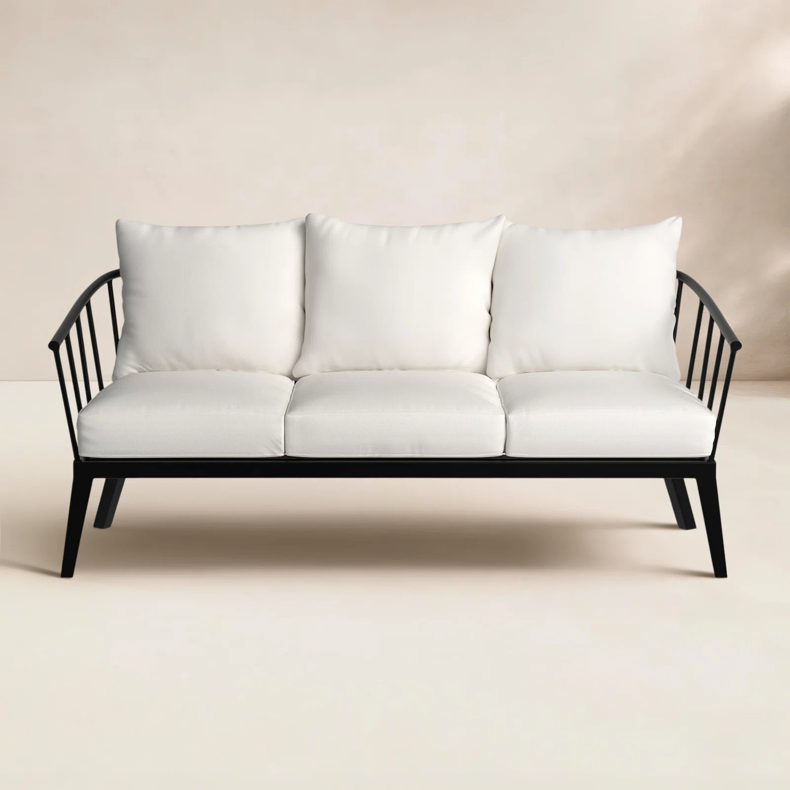 Serena Metal Outdoor Sofa with Sunbrella Cushions | Joss & Main