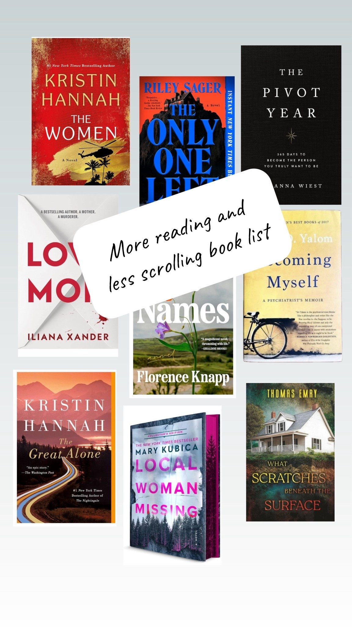 More reading, less scrolling book list for 2026! #bookrecommendations #books #whattoread

#LTKselfcare #LTKdayinmylife #LTKGiftGuide