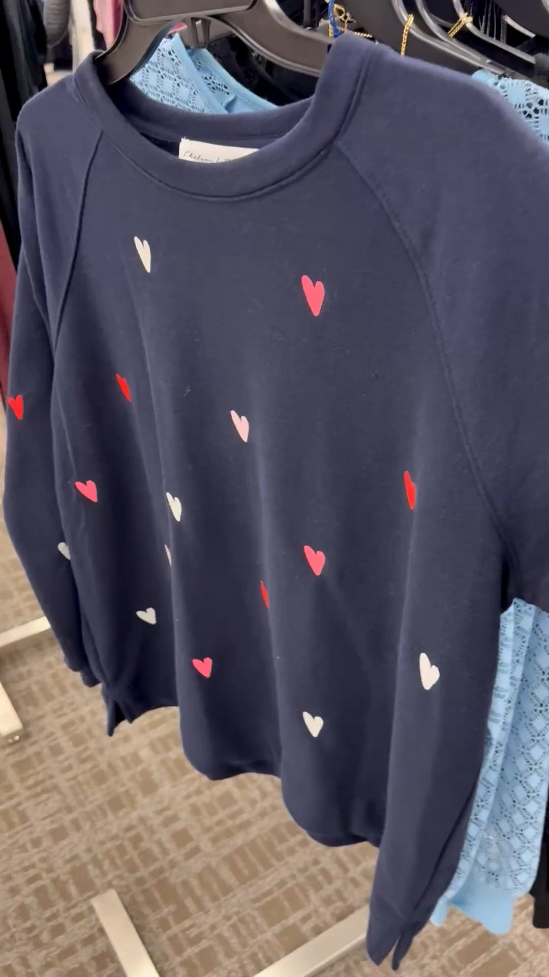 I love wearing hearts year-round, but especially during Valentine’s and Galentine’s season. This sweatshirt features embroidered hearts in white, pink, and red. It’s has a split hem and crew neck. Sooo cute! 🤍🩷❤️

It’s incredibly soft and would be perfect if you’re running errands or at home working in your studio/creative space. 

#navysweatshirt #heartsweatshirt #embroideredsweatshirt #valentinesday #galentines #bffgiftidea #giftsforsisters #giftsforbff #giftsformom

#LTKSeasonal #LTKFindsUnder50 #LTKootd