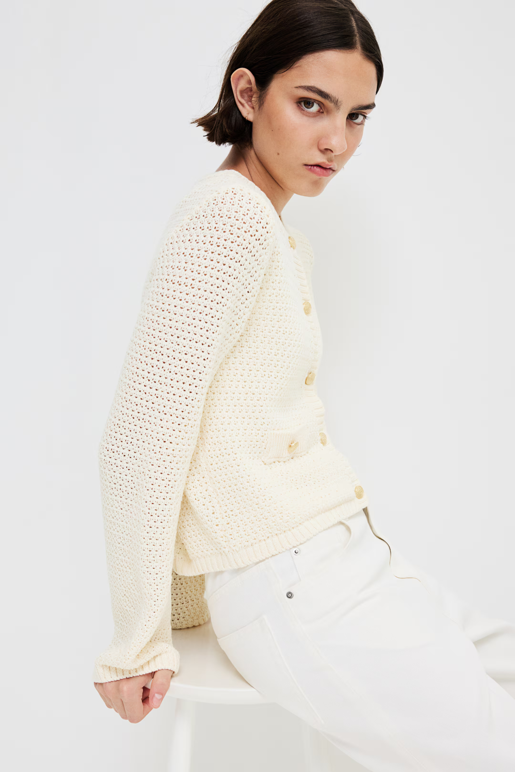 Textured-Knit Cardigan | H&M (US + CA)