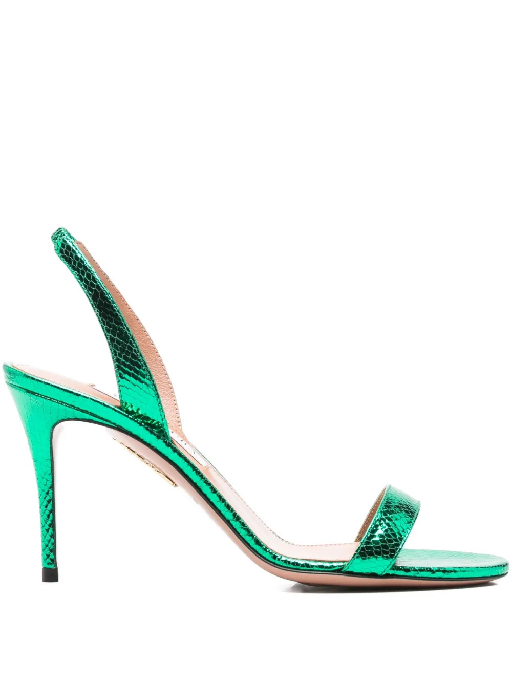 Aquazzura 85mm So Nude stiletto-heel Sandals | Green | FARFETCH UK | Farfetch Global