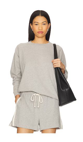 The Eco-terry Crewneck in Heather Grey | Revolve Clothing (Global)