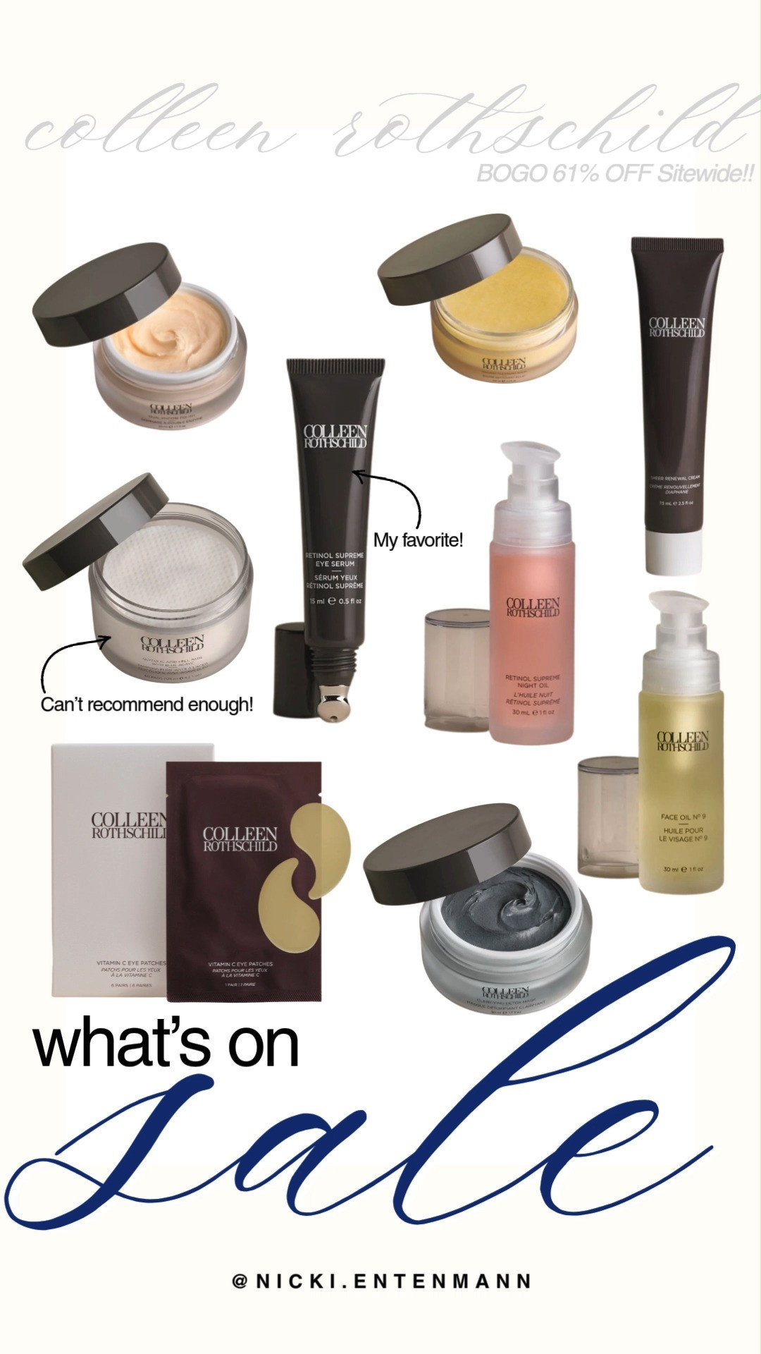 Stock up on skincare favorites during the Colleen Rothschild BOGO 61% off sitewide sale. Top picks include the must-have Retinol Supreme Eye Serum and top-recommended cleansing balm alongside night oils, face masks, and eye patches. It is the perfect time to elevate your daily beauty regimen for autumn.

#colleenrothschild #skincarefinds #whatsonsale #beautysale #skincareroutine #fallskincare 

 #LTKgrwm #LTKSaleAlert #LTKBeauty