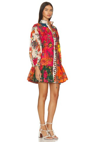 Zimmermann Ginger Mini Dress in Spliced from Revolve.com | Revolve Clothing (Global)