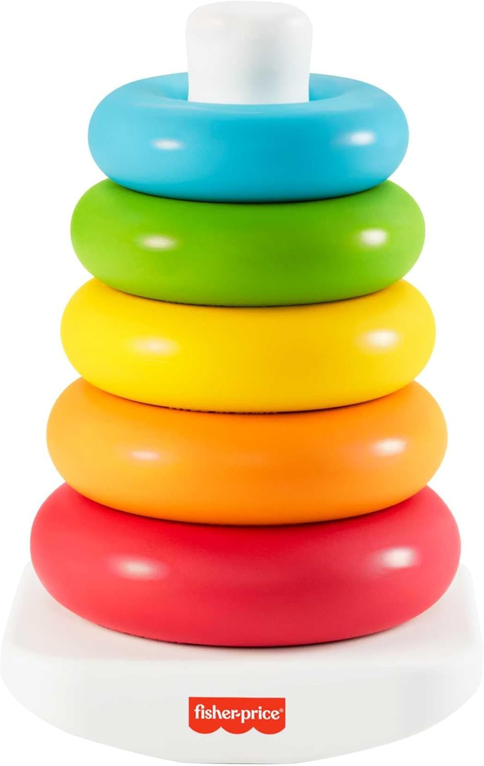 Fisher-Price Rock-a-Stack Baby Toy, Classic Roly-Poly Ring Stacking Toy for Infants and Toddlers,... | Amazon (UK)