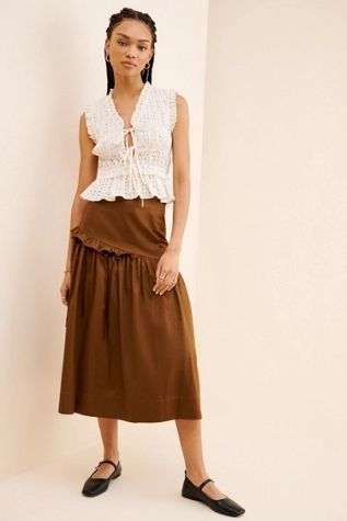 Allina Liu Hanami Midi Skirt | Free People (Global - UK&FR Excluded)