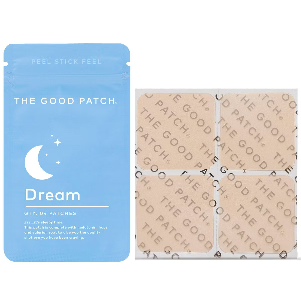 The Good Patch Dream Plant-Based Vegan Wellness Patch - 4ct | Target