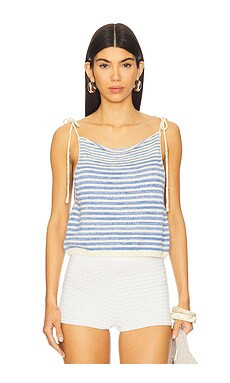 Free People Claire Tank in Granada Sky from Revolve.com | Revolve Clothing (Global)