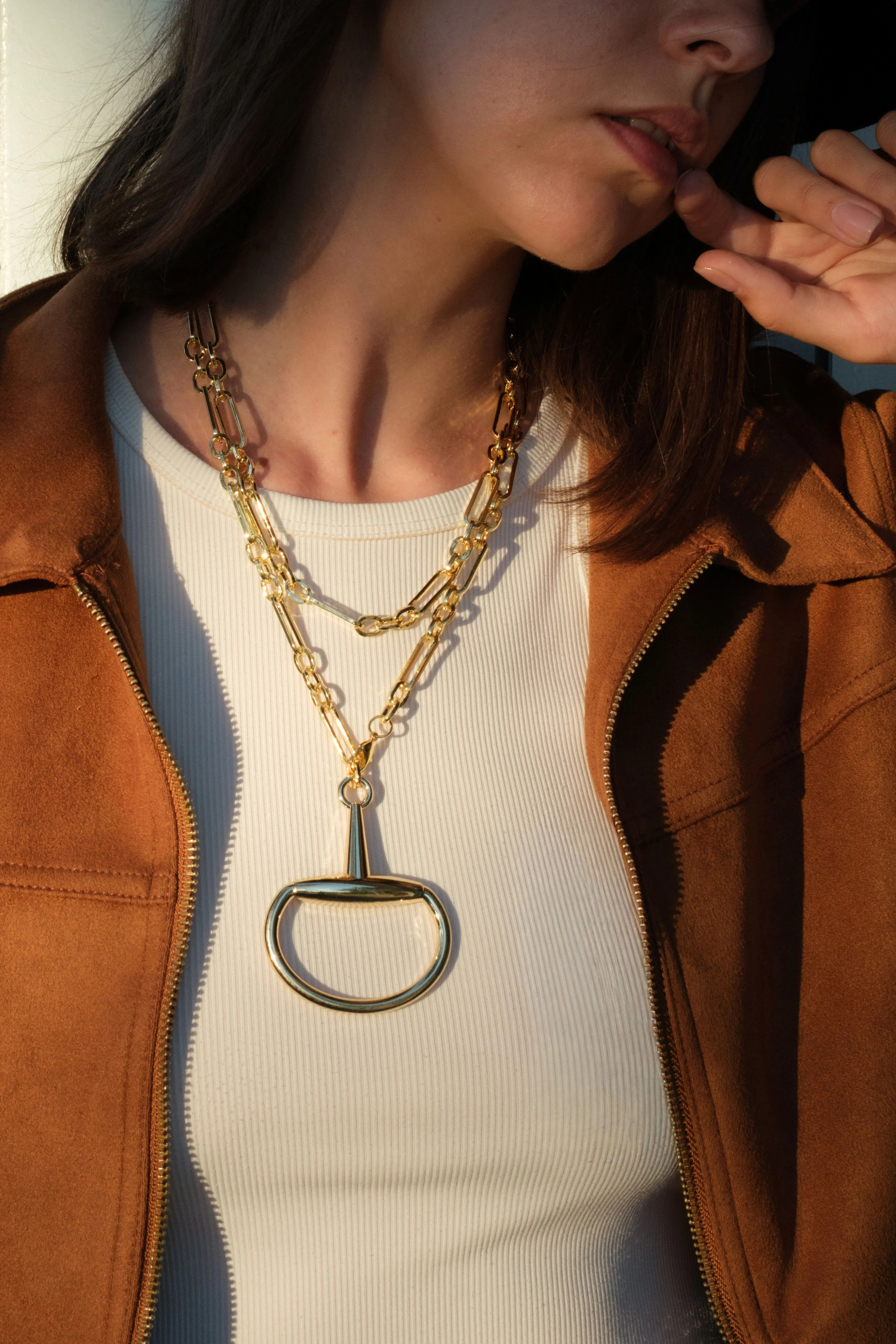 A Bit of Power XL 316L Stainless Steel Horse Bit Necklace | KC Chic Designs