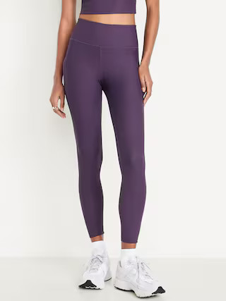 High-Waisted PowerSoft Ribbed Pocket Leggings | Old Navy (US)
