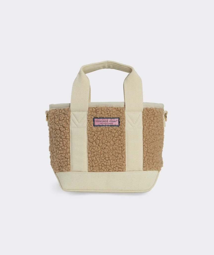 High-Pile Fleece Mini Heritage Tote | vineyard vines