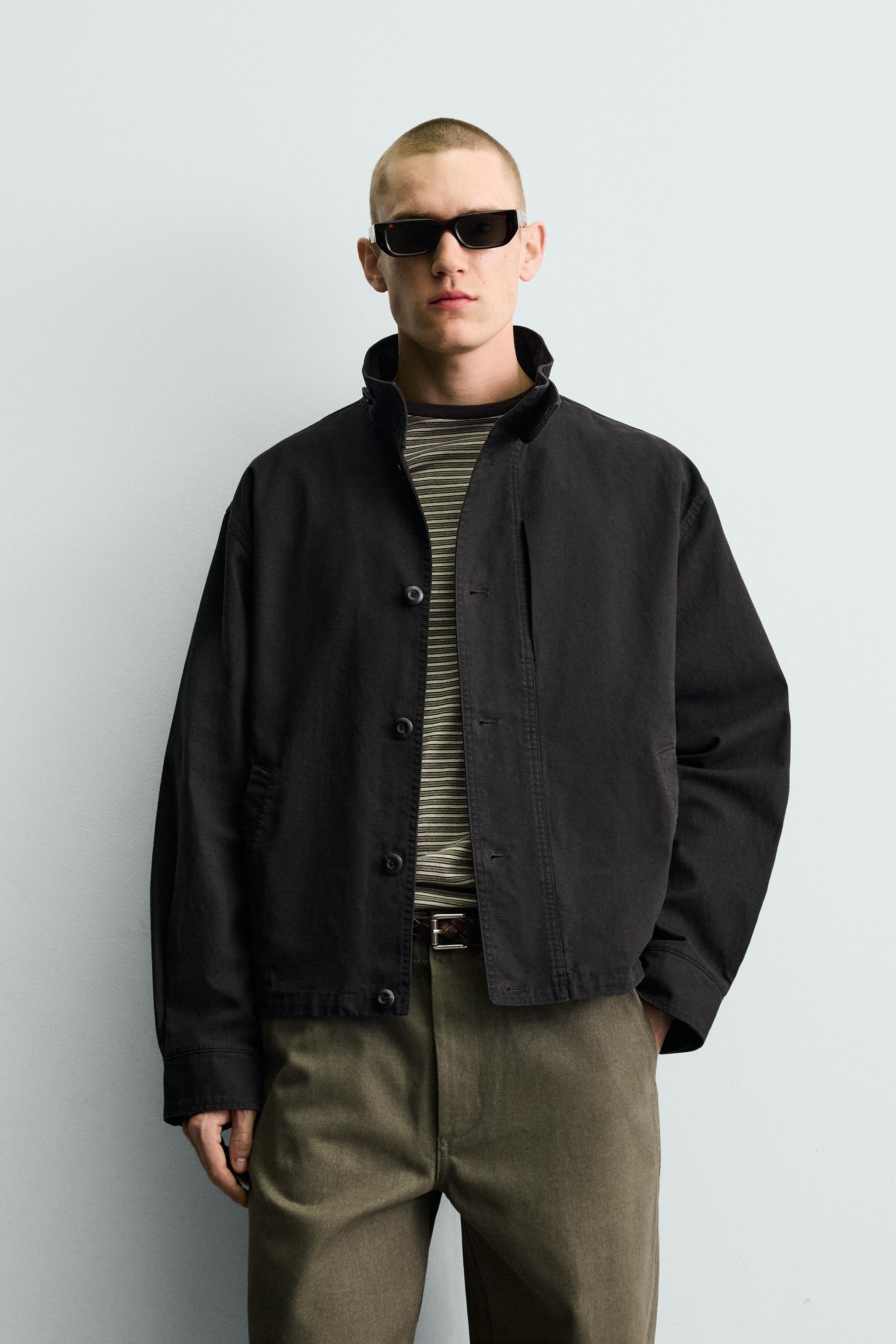 BOXY FIT COTTON JACKET | Zara US