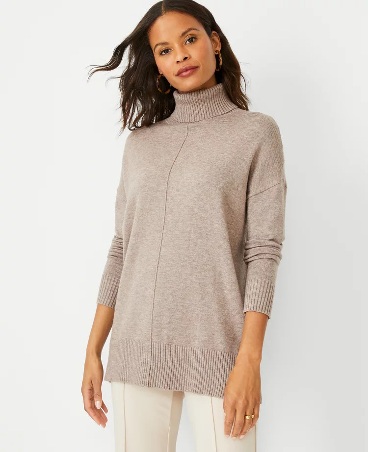 Turtleneck Tunic Sweater | Ann Taylor (US)