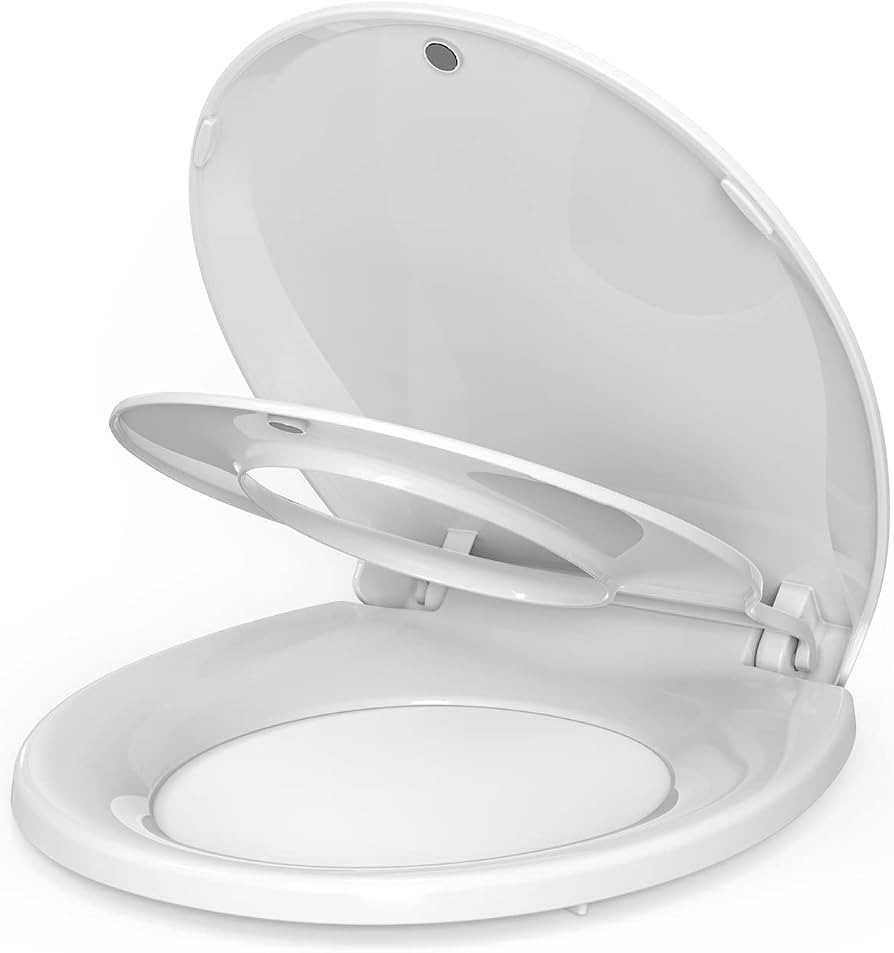 Toilet Seat, Round Toilet Seat with Toddler Seat Built in, Potty Training Toilet Seat Round Fits ... | Amazon (US)
