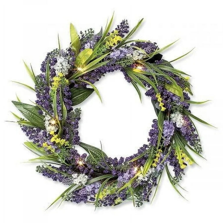 Current Spring Lavender Wreath - Large 16", Seasonal Décor, Floral Door Decorations | Walmart (US)