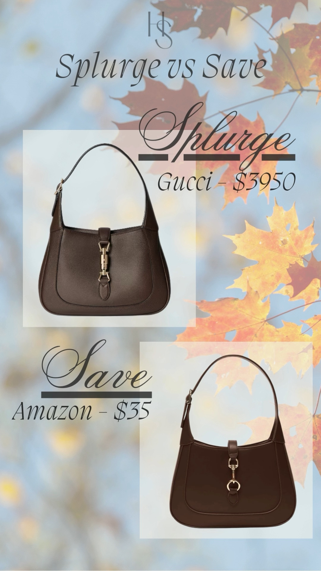 Splurge vs save, Gucci bag dupe, Gucci bag on Amazon, fall fashion, purse for fall, tailgating bag 

#LTKItBag #LTKFindsUnder50 #LTKStyleTip