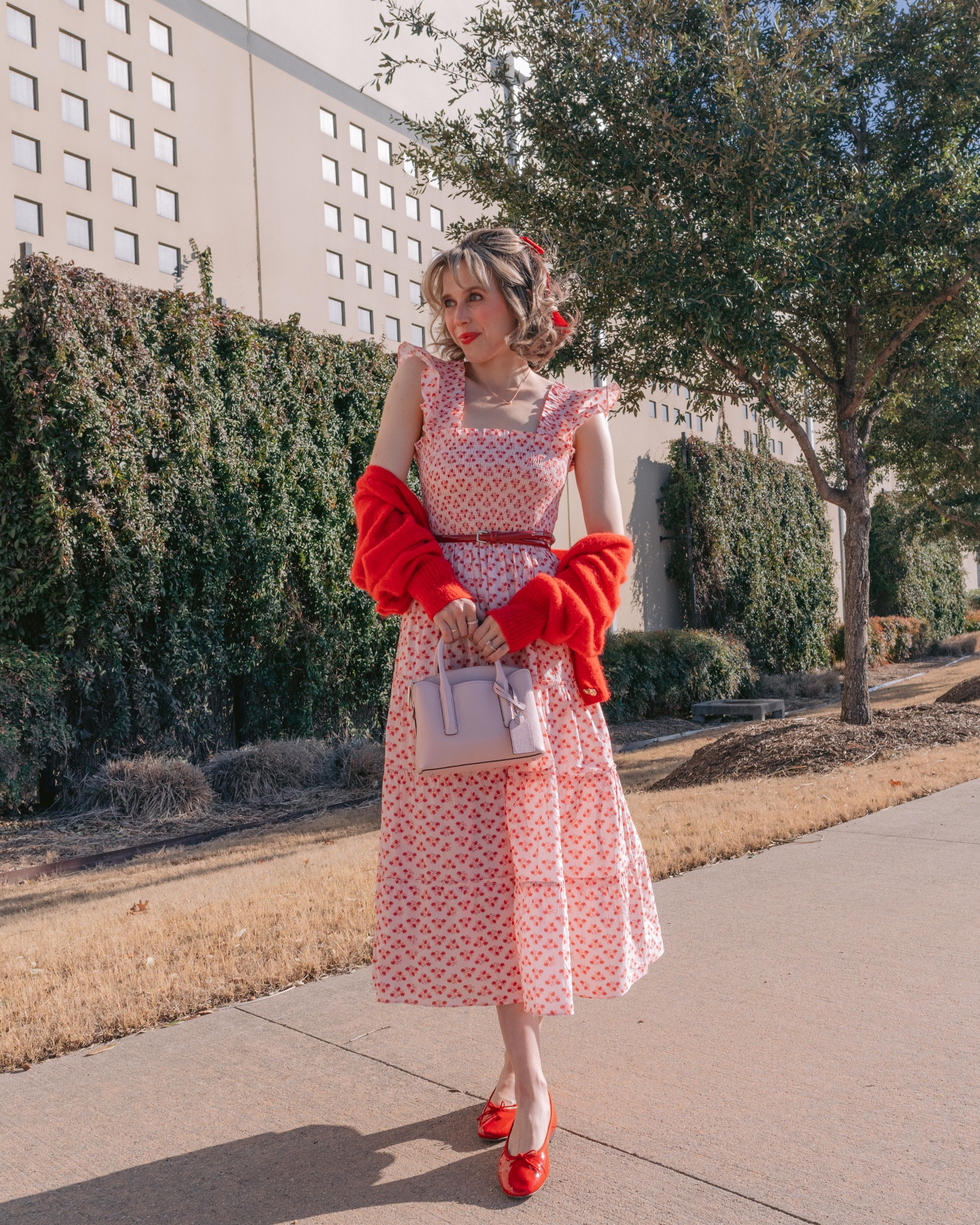 Nap dress, nap dress outfit, Valentine’s Day outfit, red ballet flats

#LTKunder100 #LTKsalealert #LTKstyletip