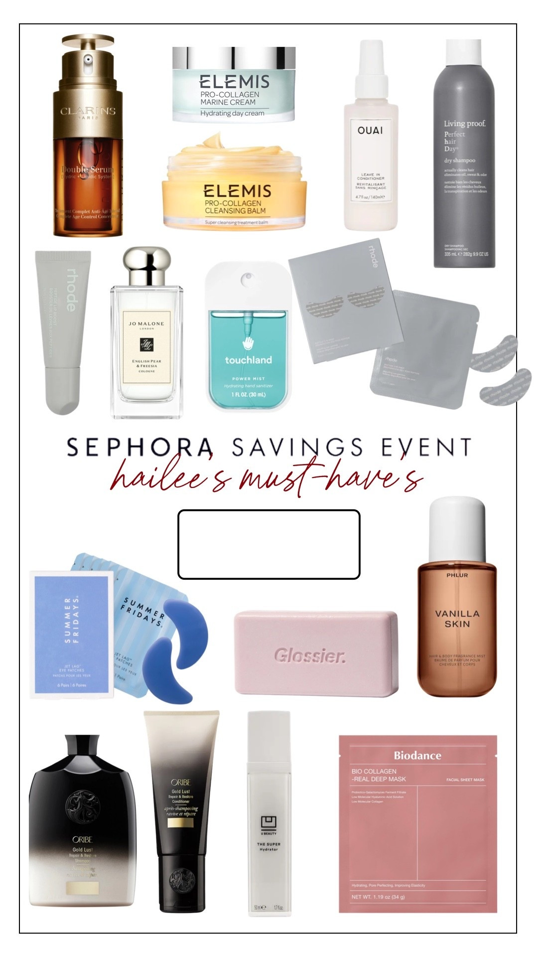 SEPHORA SALE! HAILEE’S MUST HAVES! 

#LTKselfcare #LTKSaleAlert #LTKBeauty