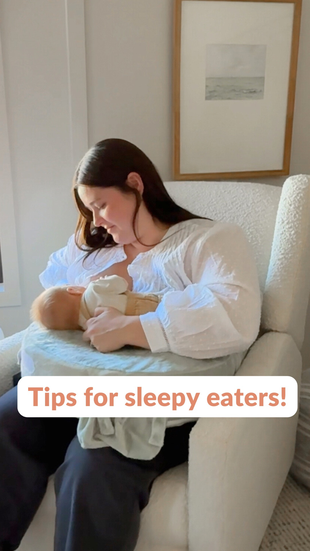 Do you have a sleepy eater? Does it feel like your newborn is feeding all day and all night long? Keeping babies awake during feedings can help them take a full feeding instead of snacking all day long. Those full feedings often mean that babies are able to go a little longer between feedings and also sleep longer at night.

Want more tips to help? Visit my free blog: https://takingcarababies.com/baby-falls-asleep-while-nursing-or-bottle-feeding

#babyfallingasleepwhileeating #newbornsleeptips #newbornfeedingtips #howtokeepbabyawakeduringfeedings

#LTKWatchNow #LTKBaby #LTKFindsUnder50