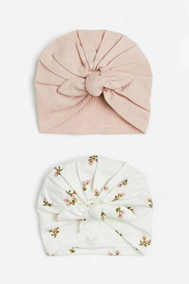2-pack Jersey Turban-style Hats | H&M (US + CA)