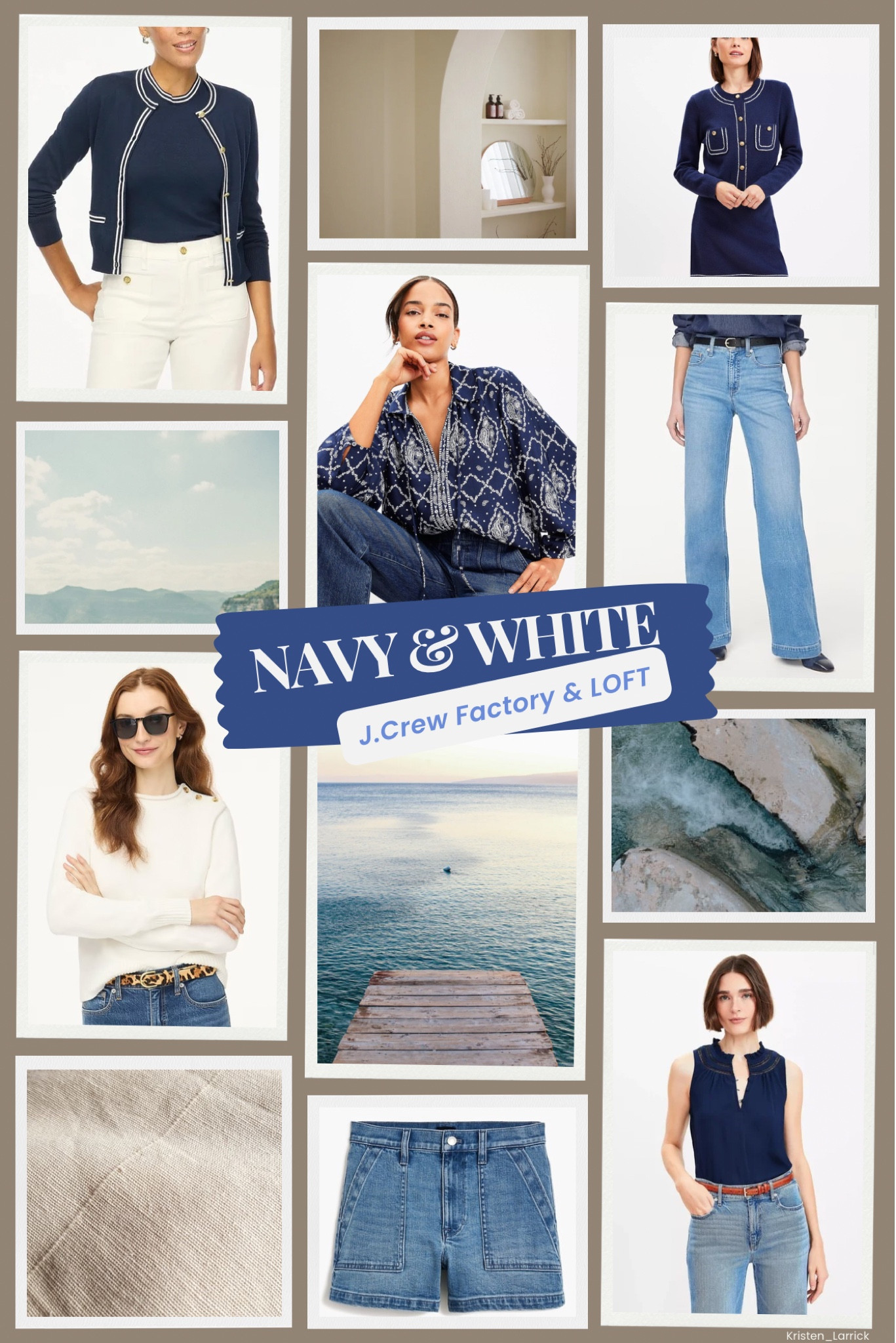 Navy & White 
So many timeless finds from J.Crew Factory and LOFT! 

J.Crew Factory Ann Taylor LOFT Spring Coastal Grandmother Nautical Denim 

#LTKSpringSale #LTKSaleAlert #LTKWorkwear