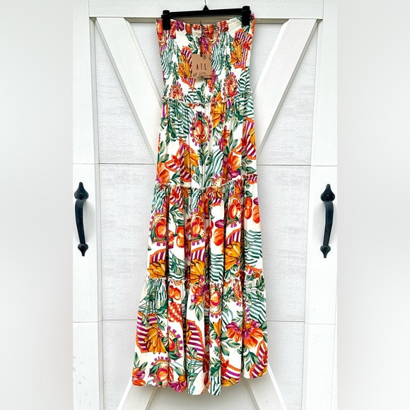 Abel The Label Anthropologie Fruit Print Maxi Dress | Poshmark