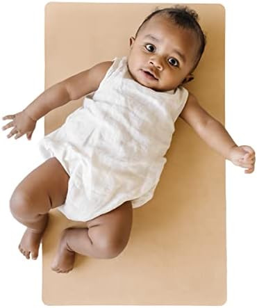 Vegan Leather Baby Diaper Changing Mat - Portable, Wipeable & Reusable Pad Liner - 16" X 26" Premium | Amazon (US)