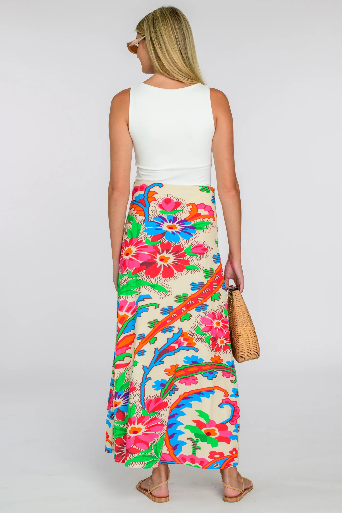 Anita Skirt in Scroll With It Large Scale | Elizabeth James The Label