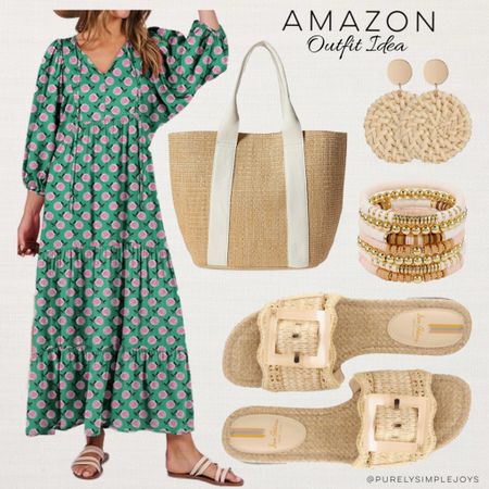 ⭐️ Amazon outfit idea 
Amazon spring outfit 
Vacation outfit 
Vacation dress 
Cruise wear 
Amazon dresses 
Spring sandals 
Amazon jewelry 
Amazon shoes 
Amazon sandals 
Spring break outfit 
Amazon floral dress 
Floral dress
Straw bag 
Rattan bag 
Rattan shoes 
Amazon dress 

#LTKSeasonal #LTKfindsunder100 #LTKfindsunder50
