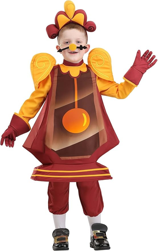 Toddler Disney Beauty and the Beast Cogsworth Costume with Accessories | Halloween, Theater or Pl... | Amazon (US)