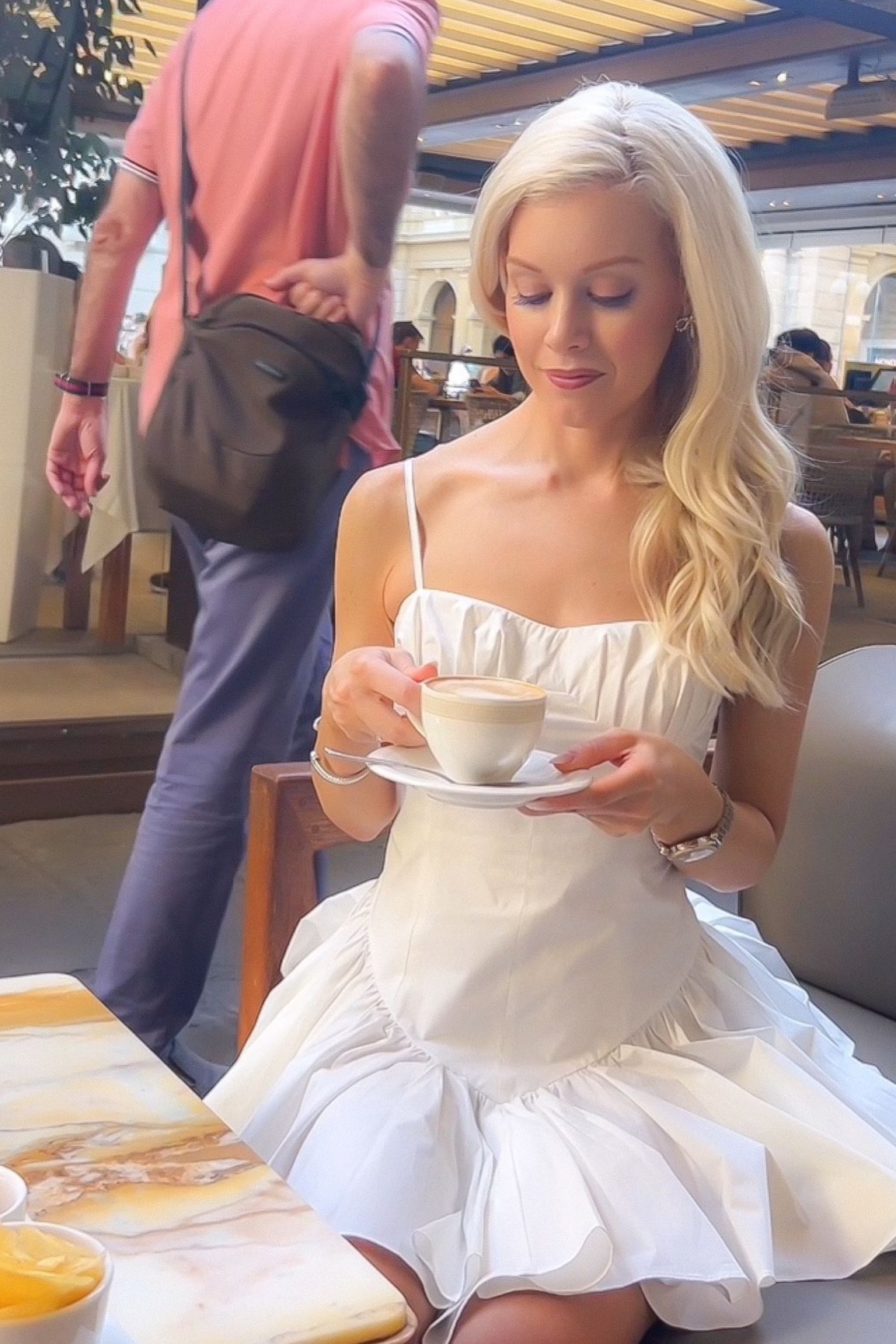 I’m not saying it’s necessarily “bad manners” to order a cappuccino after breakfast if you are at a restaurant and paying for yourself...

But you may turn some heads 😳, and it’s not something I would recommend asking for if you are dining as a guest at an Italian home. 🏡 

First, let’s chat about how the coffee culture and customs in Italy differ…

⏱️ Unlike many Americans, Italians don’t drink any coffee any time they please. 
🍳 Cappuccinos are served in the morning and with breakfast. 
🌤️ Machhiatos are enjoyed mid-afternoon.
🌙 Meanwhile, espressos are served after dinner. 
🏃‍♀️ And the ubiquitous American practice of coffee on the go… that’s not really a thing in Italy.  Counter and table service is more common. 
☕️ Rather than a pub style establishment, a “bar” is an Italian café where coffee is served. 
📖 Don’t be surprised if a bar doesn’t have a menu.  Memorizing your favorite Italian coffee is a solid plan! 

Now to the terminology...

Caffé or caffé normale is simply an espresso, served black and in one shot increments. Instead of ordering a double, Italians order a second caffé for an extra kick of caffeine.

A cappuccino is a classic Italian espresso. It is served before or during breakfast, but not after a meal like lunch or dinner.

A caffé macchiato is a slightly milkier version of a simple caffe. Featuring a splash of frothy milk, unlike espresso drinks, it can be enjoyed all day long.

A caffé Americano is espresso diluted with hot water and is most similar to an American style drip coffee.

A caffé lungo, which means “long coffee” in English is an espresso with a splash of hot water.

Lastly, don’t order a latte unless what you want is a glass of milk.

dress: @delavaliofficial 
earrings: @lorenhope 
oldest caféin Florence: @caffegilli 

#coffee #italiancoffee #etiquette #manners #internationaletiquette #florence #elevateetiquette