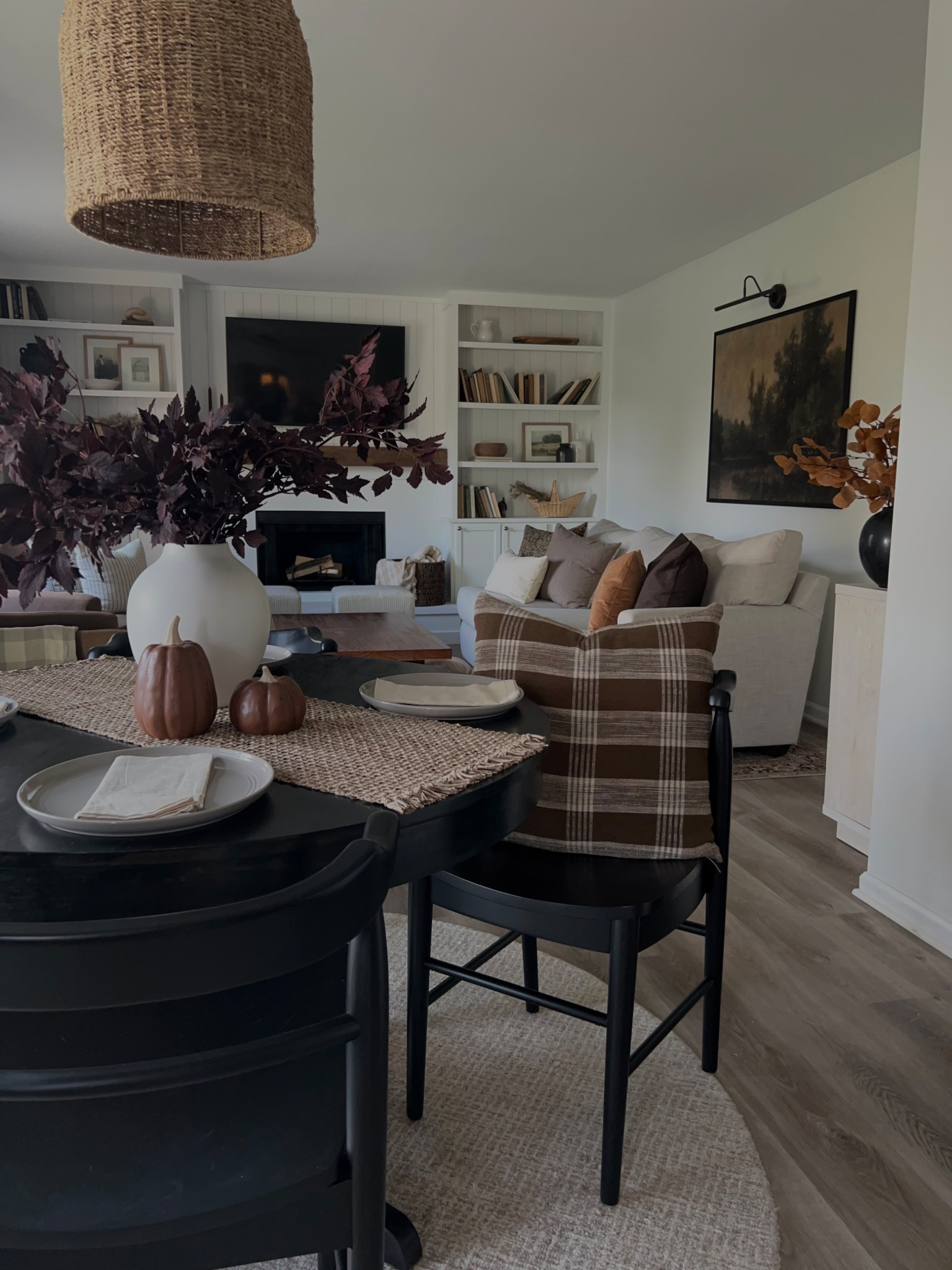 Target decor, Target fall decor, black accent chair, black round dining table, white vase, fall florals, fall stems, picture light, throw pillows, accent pillows, fall pillows, neutral living room decor, fall living room inspo, living room decor tips, living room decor idea

#LTKSeasonal #LTKSaleAlert #LTKHome