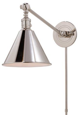 Boston Library Light, Polished Nickel | One Kings Lane