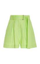 Exclusive Pleated Linen Shorts | Moda Operandi (Global)